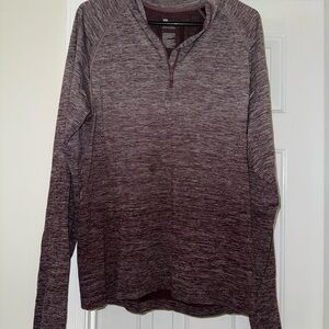 all in motion Heathered Plum Quarter-Zip Pullover